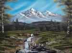 Bob Ross Gebirgsbach